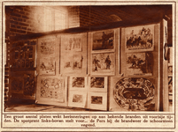300139 Afbeelding van enkele voorwerpen in een tentoonstellingszaal van het Nederlands Brandweermuseum (Lange ...